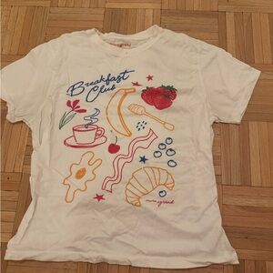 Breakfast Club' White Graphic Tee